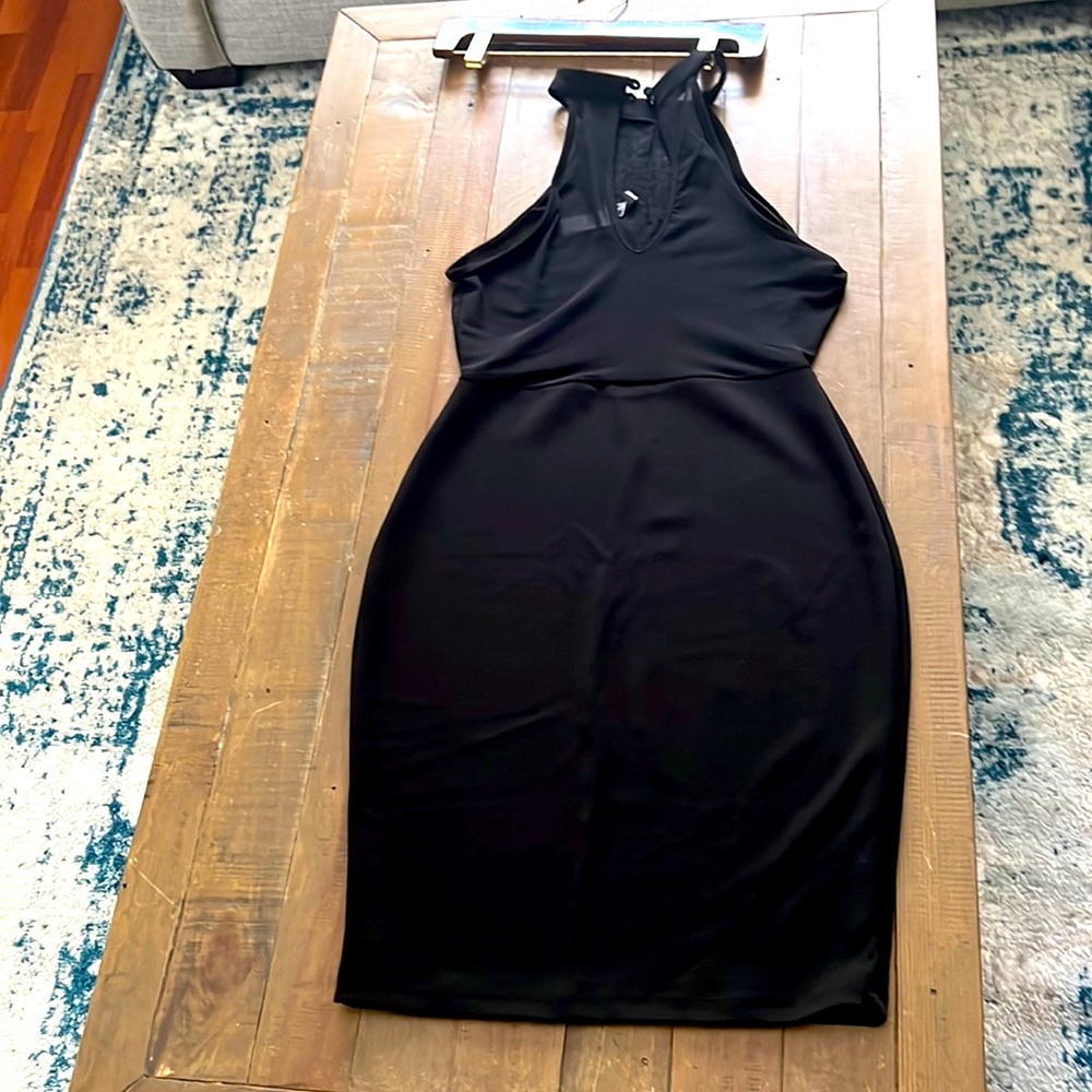Midi black dress